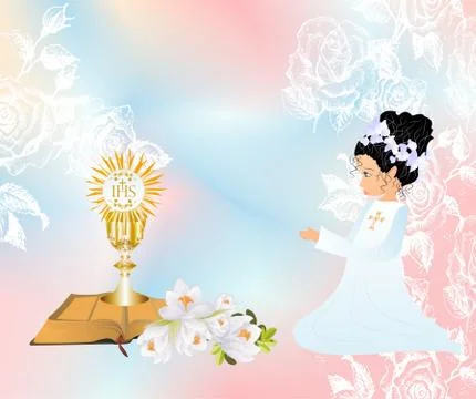 First communion Stock Illustration