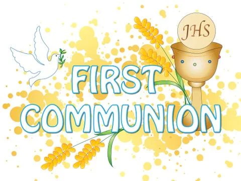 First communion Stock Illustration