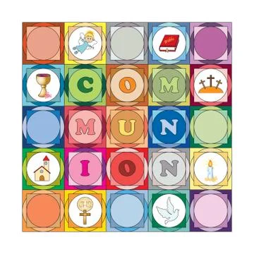 First communion Stock Illustration