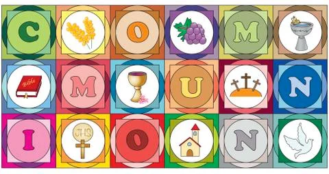 First communion Stock Illustration
