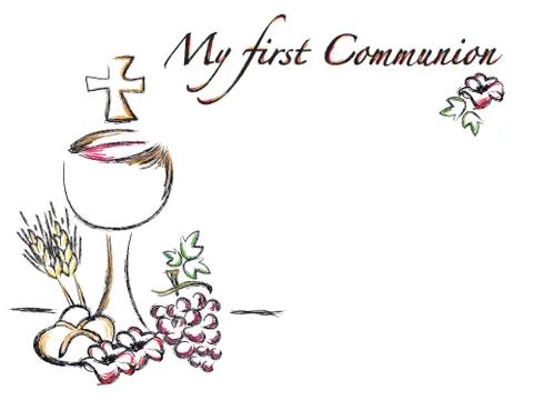 First communion Stock Illustration
