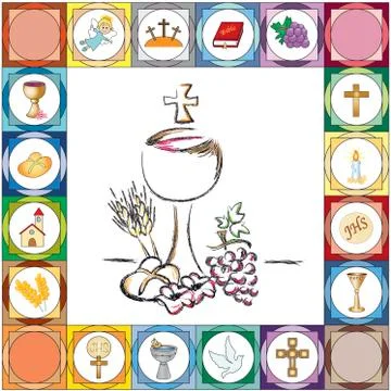 First communion Stock Illustration
