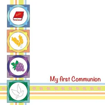 First communion Stock Illustration