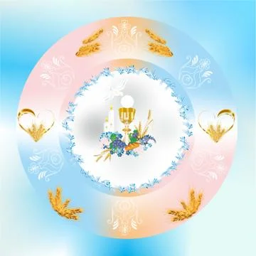 First communion Stock Illustration