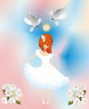 First communion Stock Illustration