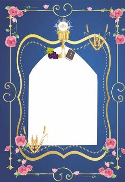 First communion, Stock Illustration