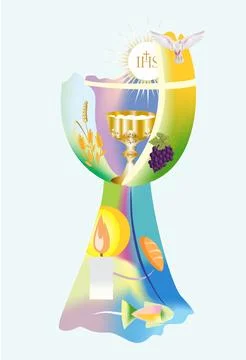 First communion, Stock Illustration