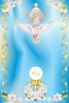 First Communion, Stock Illustration