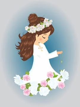 First Communion Illustrazione stock