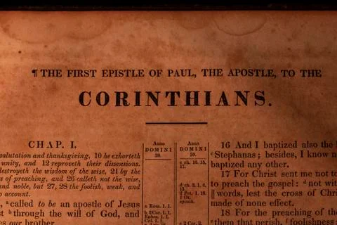 First Corinthians Stock Photos