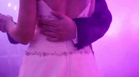 First dance after the wedding ceremony 3 Stock Footage 24467369