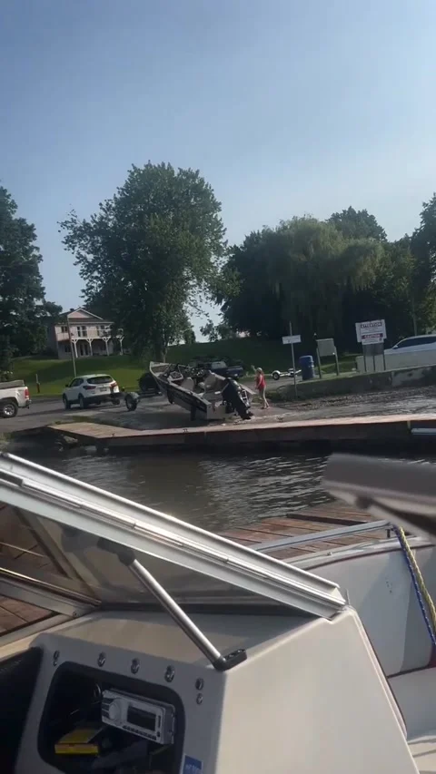 First Date Boat Ramp Fail, Ontario, Canada - 13 Jul 2024 Stock Footage 317020035