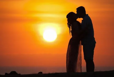 First date of a couple Foto stock