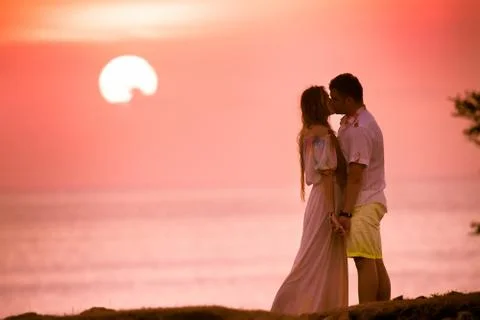 First date of a couple Foto stock