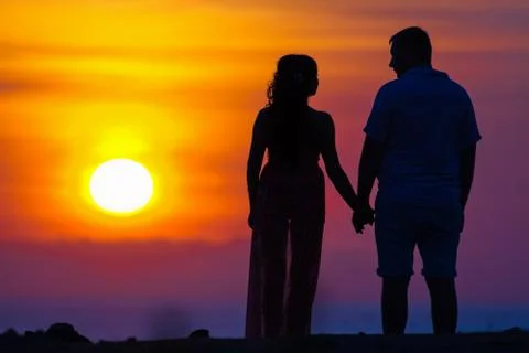 First date of a couple Foto stock