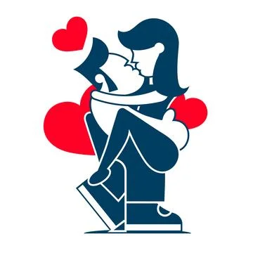 First date linear icon. Initial meeting. Tips on having successful first da.. 스톡 일러스트