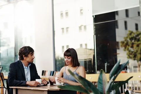 First dates should be as casual as possible Stock Photos