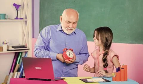 First day of fall. time to study. school lesson online. education blogging. Back Stock Photos