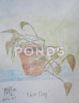 First Day Stock Illustration