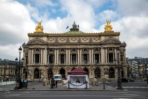 First day of new lockdown measures in Paris, France - 20 Mar 2021 Stock Photos