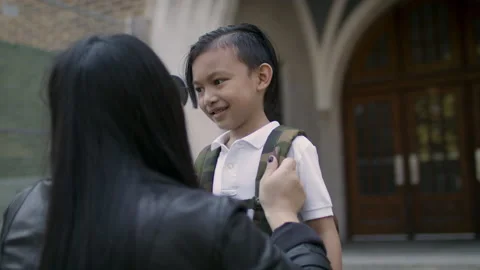 First day of school. Stock Footage 137470460