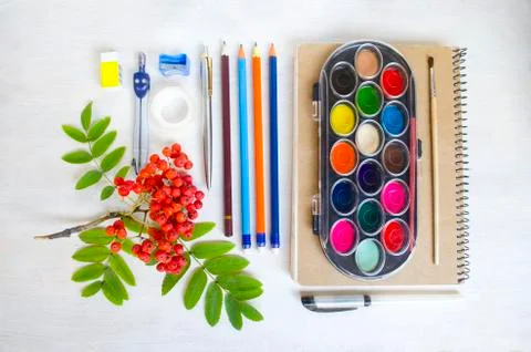 First day of school theme. Stock Photos