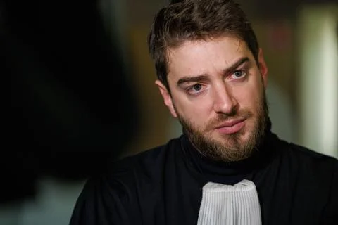 First day of Sky ECC criminal organization trial after decryption of its messagi 写真素材