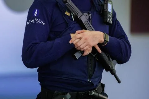 First day of Sky ECC criminal organization trial after decryption of its messagi 写真素材