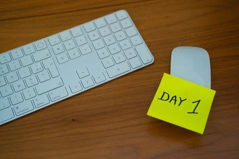 First day at work Stock Photos