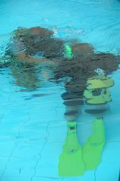 The first dive Stock Photos