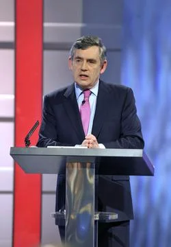 'The First Election Debate' TV programme, Manchester, Britain. - 15 Apr 2010 Stock Photos
