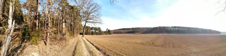 First  field-work from  a farmer Stock Photos