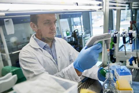 The first genetic sequence of coronavirus isolated from a Polish patient, Gdansk Stock Photos