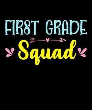 First Grade Squad Stock Illustration
