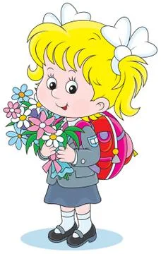 First grader Stock Illustration