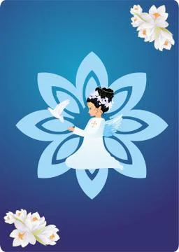 First holy communion Stock Illustration