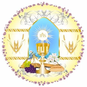 First holy communion Stock Illustration