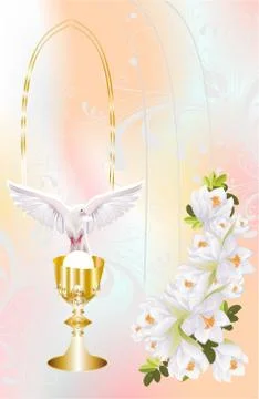 First holy communion Stock Illustration