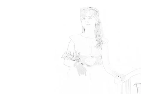 First holy communion Stock Illustration