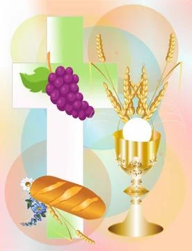 First holy communion Stock Illustration