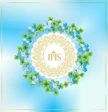First holy communion Stock Illustration