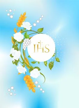 First Holy Communion, Stock Illustration