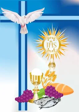 First Holy Communion, Stock Illustration