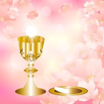 First Holy Communion, Stock Illustration