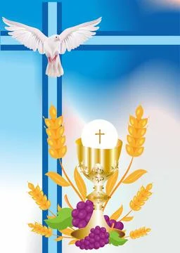 First holy communion Stock Illustration