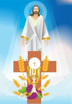 First holy communion Stock Illustration
