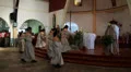 First Holy Communion in Jungle Village HD Footage