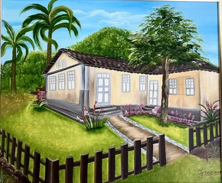 The first house Stock Illustration