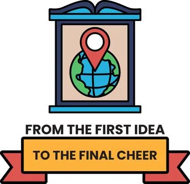 From the first idea to the final cheer Stock Illustration