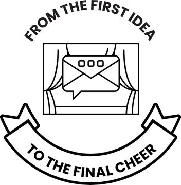 From the first idea to the final cheer Stock Illustration